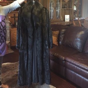 COPY - Womans full length black mink coat